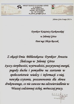 yczenia z okazji Dnia Bibliotekarza